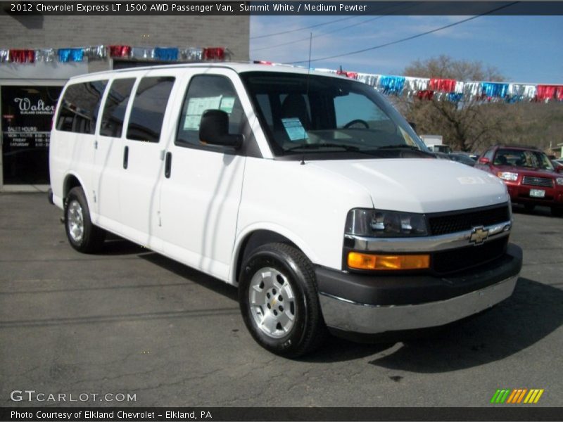 Summit White / Medium Pewter 2012 Chevrolet Express LT 1500 AWD Passenger Van