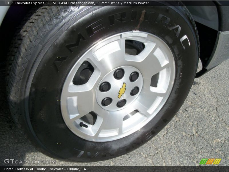  2012 Express LT 1500 AWD Passenger Van Wheel