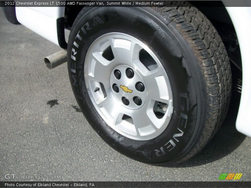 Summit White / Medium Pewter 2012 Chevrolet Express LT 1500 AWD Passenger Van