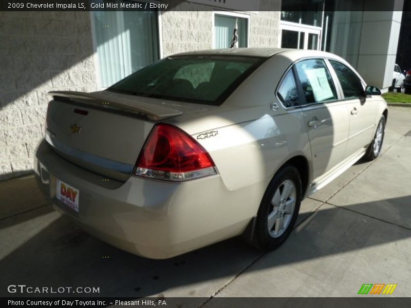 Gold Mist Metallic / Ebony 2009 Chevrolet Impala LS