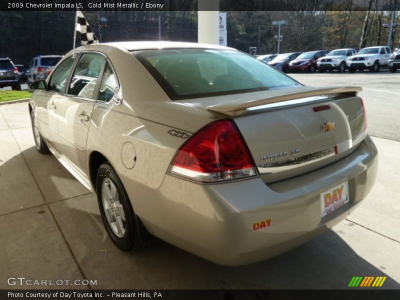 Gold Mist Metallic / Ebony 2009 Chevrolet Impala LS