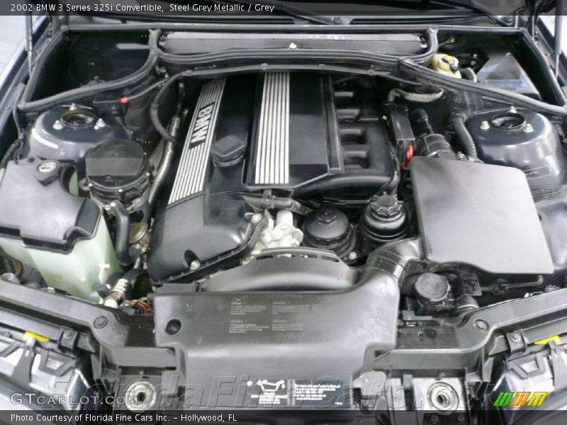 Steel Grey Metallic / Grey 2002 BMW 3 Series 325i Convertible