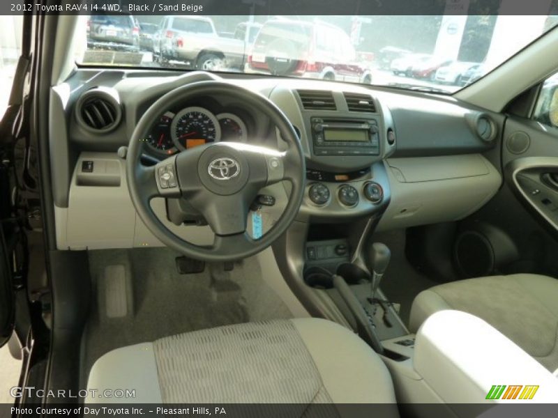 Black / Sand Beige 2012 Toyota RAV4 I4 4WD