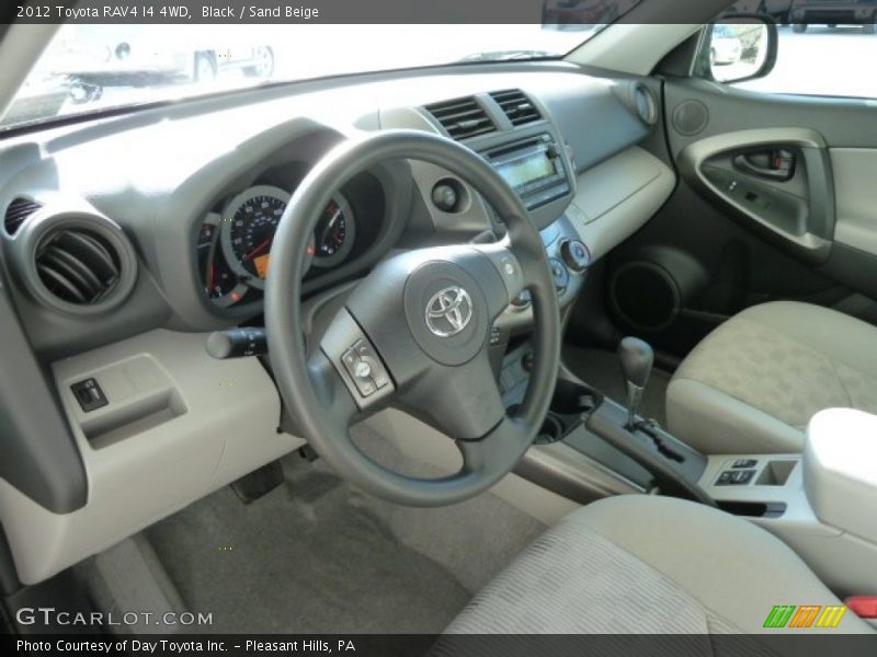 Black / Sand Beige 2012 Toyota RAV4 I4 4WD