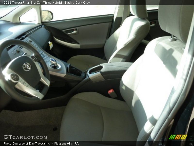 Black / Dark Gray 2012 Toyota Prius 3rd Gen Three Hybrid