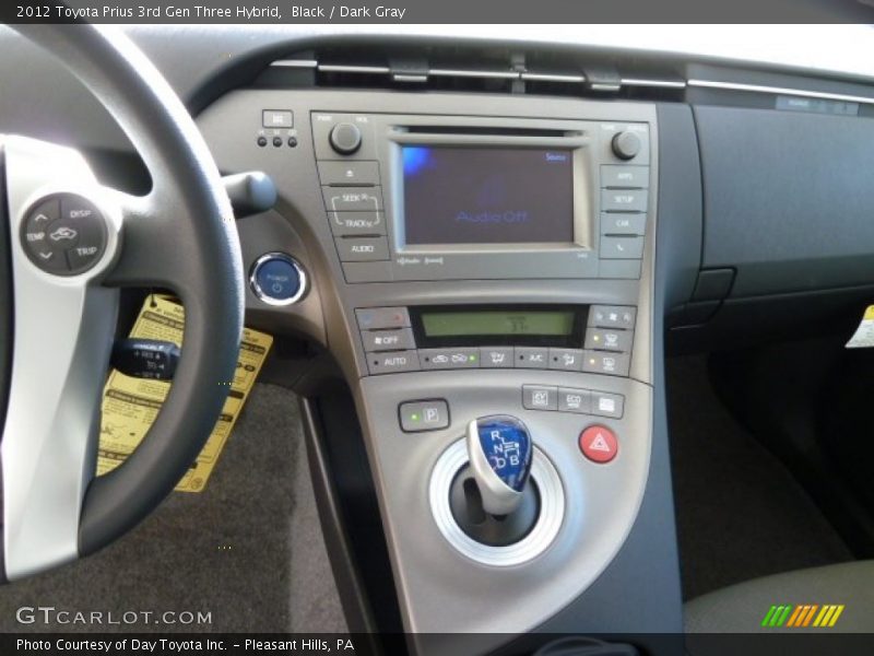 Black / Dark Gray 2012 Toyota Prius 3rd Gen Three Hybrid