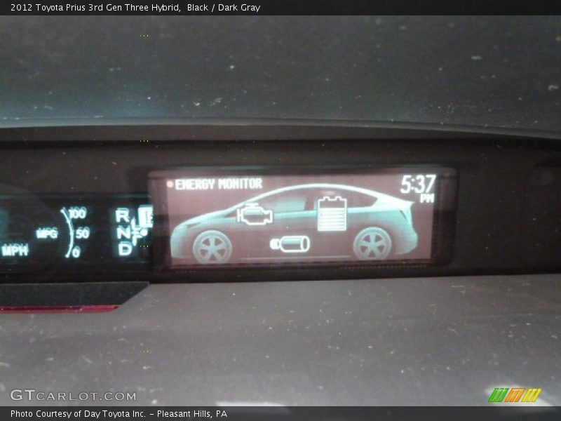 Black / Dark Gray 2012 Toyota Prius 3rd Gen Three Hybrid