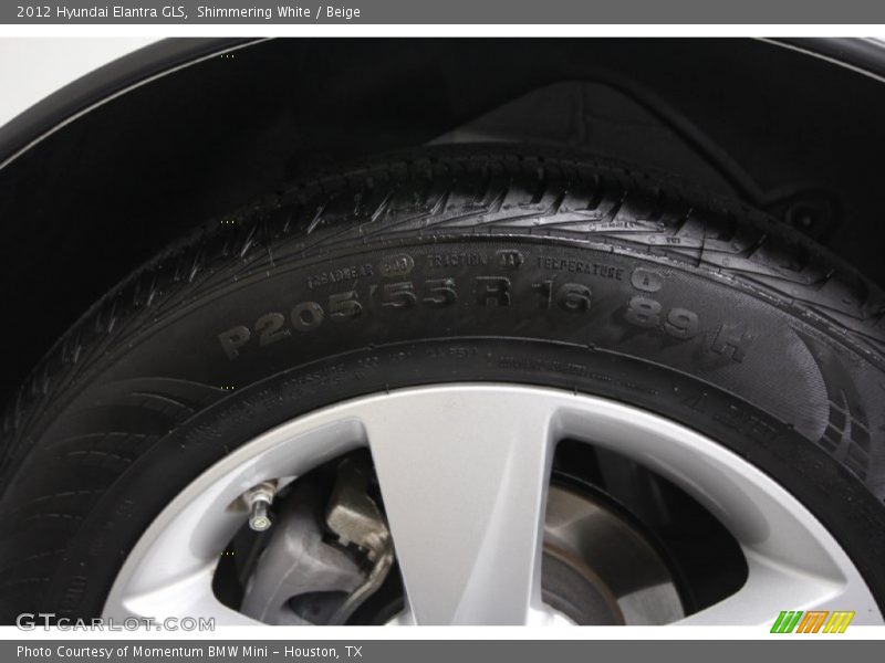 Shimmering White / Beige 2012 Hyundai Elantra GLS