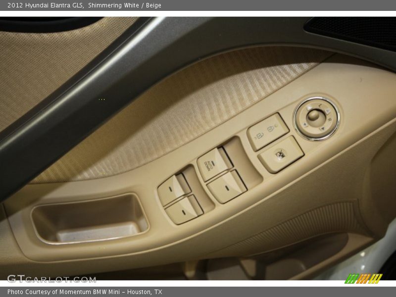 Shimmering White / Beige 2012 Hyundai Elantra GLS