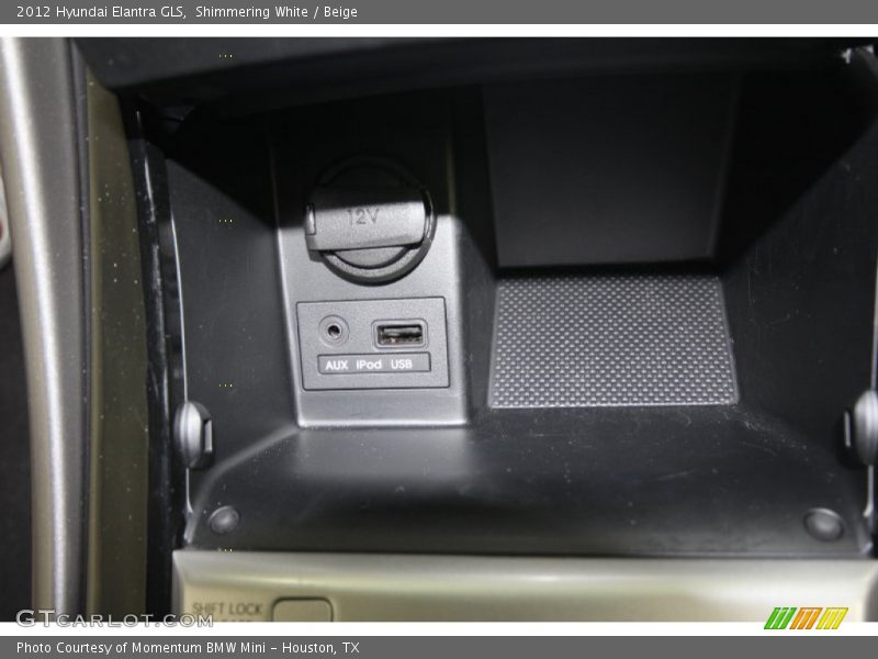 Shimmering White / Beige 2012 Hyundai Elantra GLS