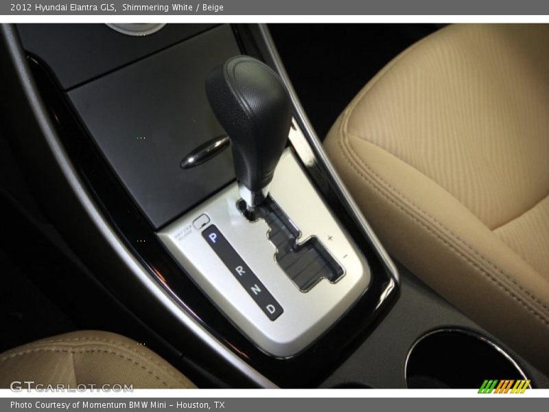Shimmering White / Beige 2012 Hyundai Elantra GLS