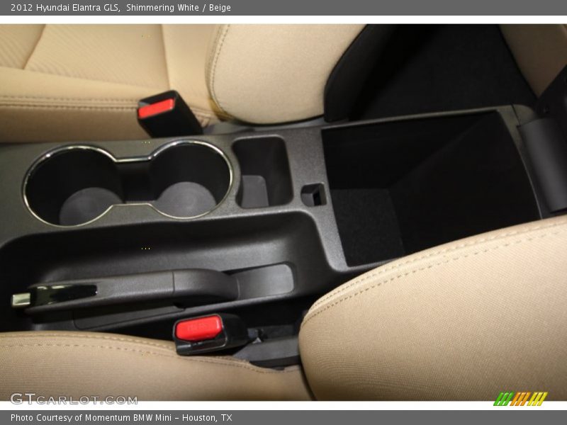 Shimmering White / Beige 2012 Hyundai Elantra GLS