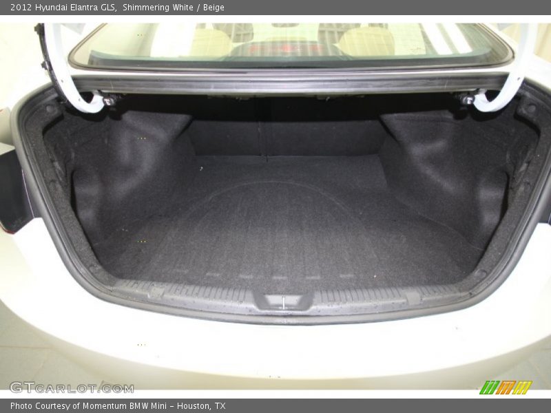 Shimmering White / Beige 2012 Hyundai Elantra GLS