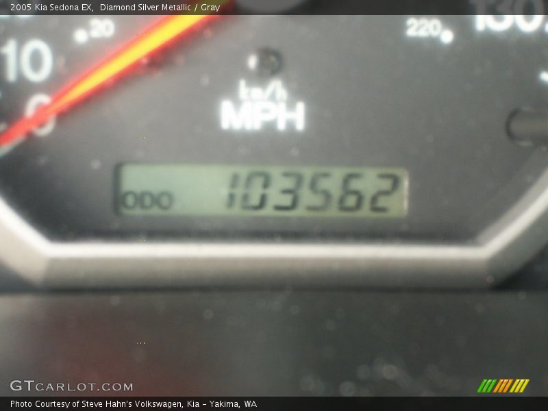 Diamond Silver Metallic / Gray 2005 Kia Sedona EX