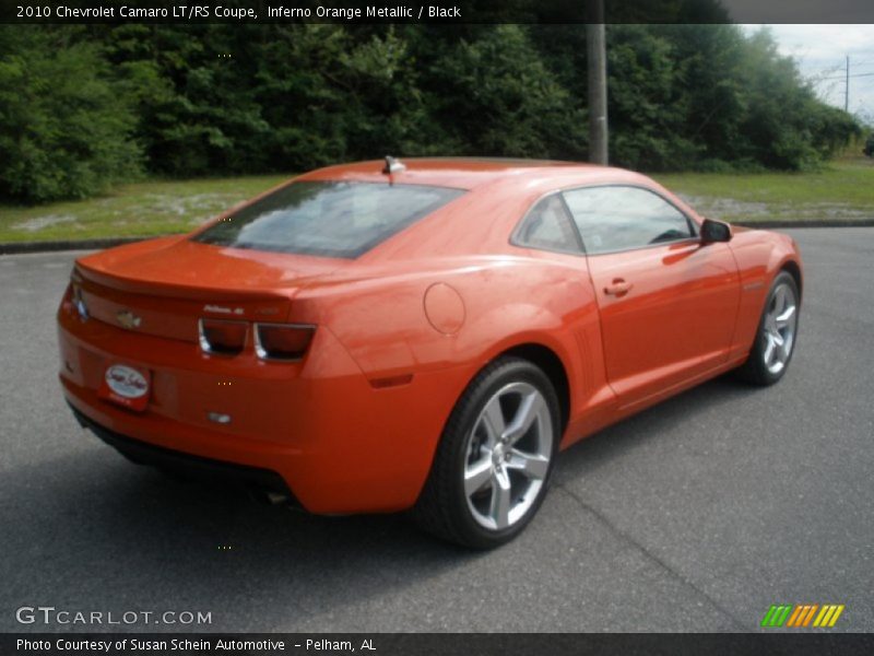 Inferno Orange Metallic / Black 2010 Chevrolet Camaro LT/RS Coupe