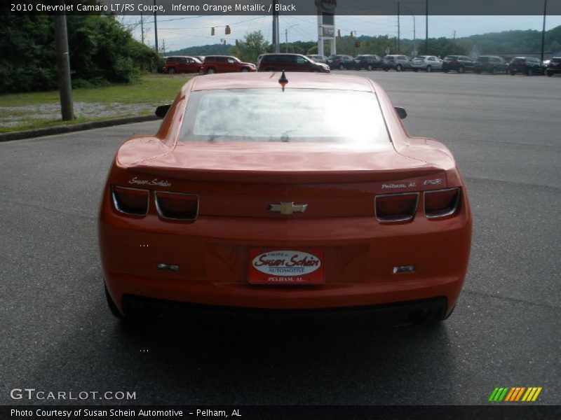 Inferno Orange Metallic / Black 2010 Chevrolet Camaro LT/RS Coupe