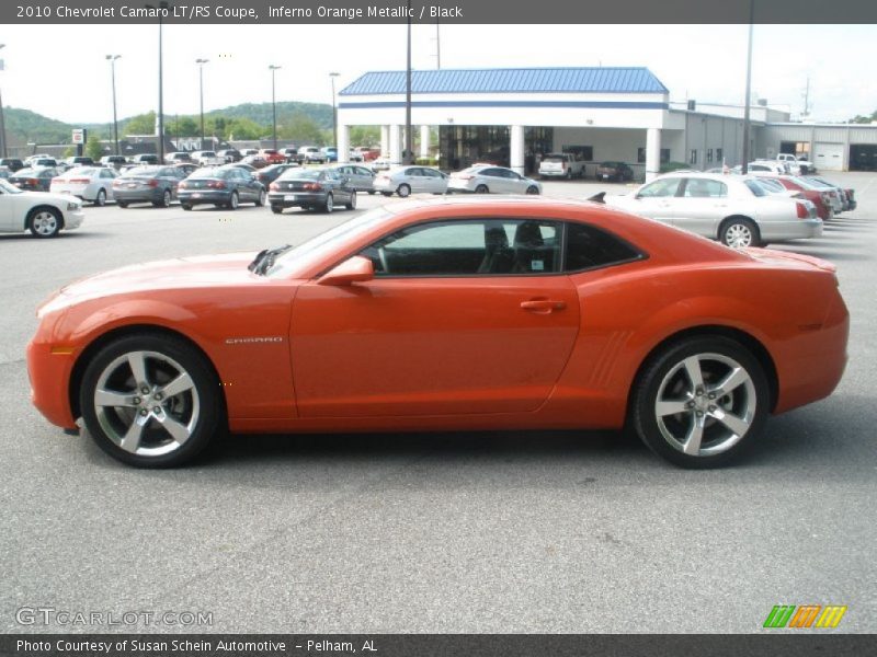Inferno Orange Metallic / Black 2010 Chevrolet Camaro LT/RS Coupe