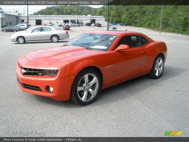 Inferno Orange Metallic / Black 2010 Chevrolet Camaro LT/RS Coupe