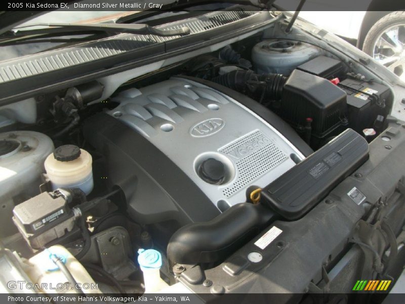 Diamond Silver Metallic / Gray 2005 Kia Sedona EX