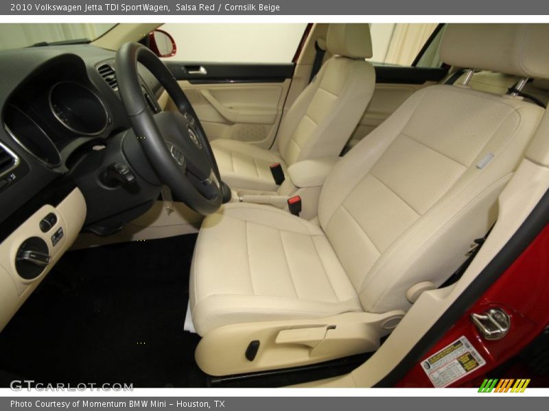 Salsa Red / Cornsilk Beige 2010 Volkswagen Jetta TDI SportWagen