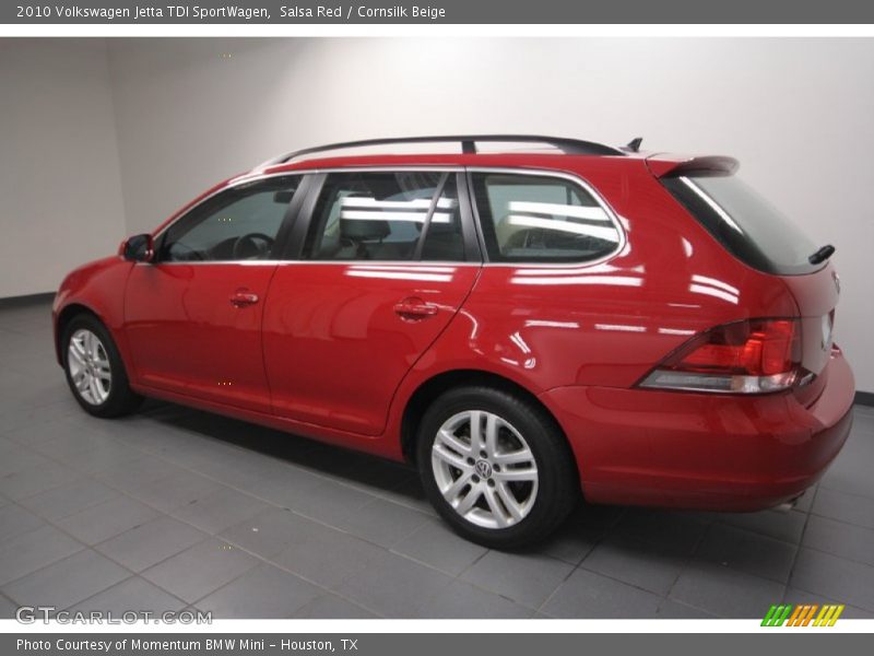 Salsa Red / Cornsilk Beige 2010 Volkswagen Jetta TDI SportWagen