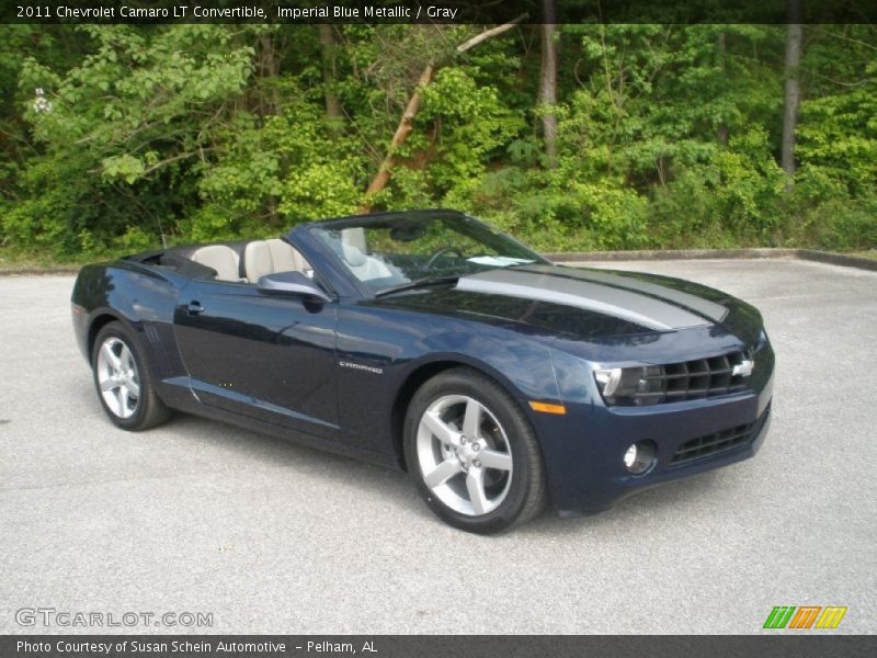 Imperial Blue Metallic / Gray 2011 Chevrolet Camaro LT Convertible