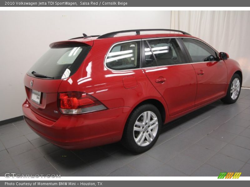 Salsa Red / Cornsilk Beige 2010 Volkswagen Jetta TDI SportWagen
