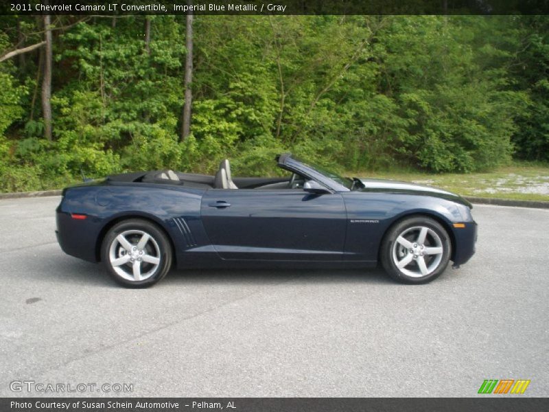 Imperial Blue Metallic / Gray 2011 Chevrolet Camaro LT Convertible