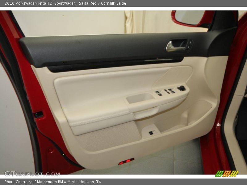 Salsa Red / Cornsilk Beige 2010 Volkswagen Jetta TDI SportWagen