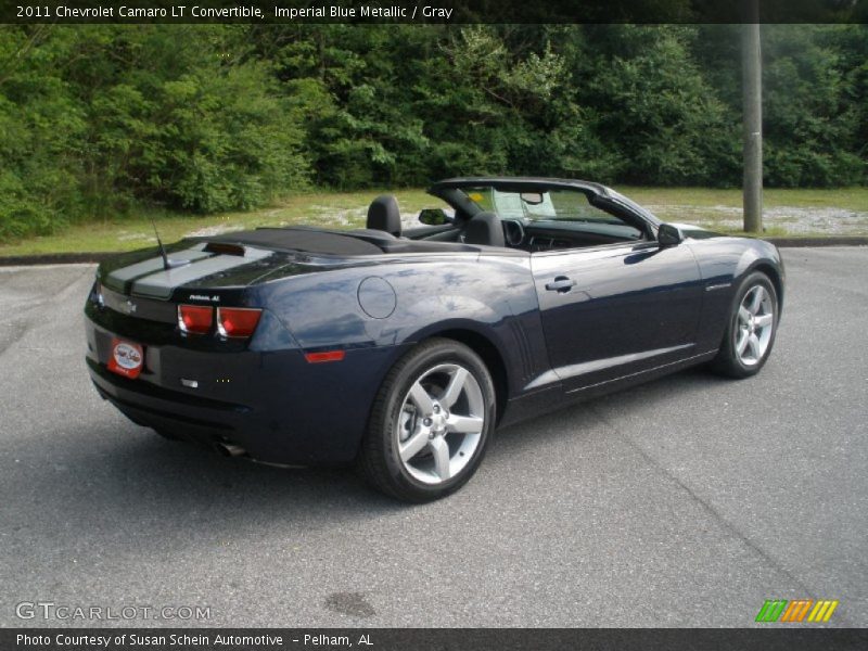 Imperial Blue Metallic / Gray 2011 Chevrolet Camaro LT Convertible