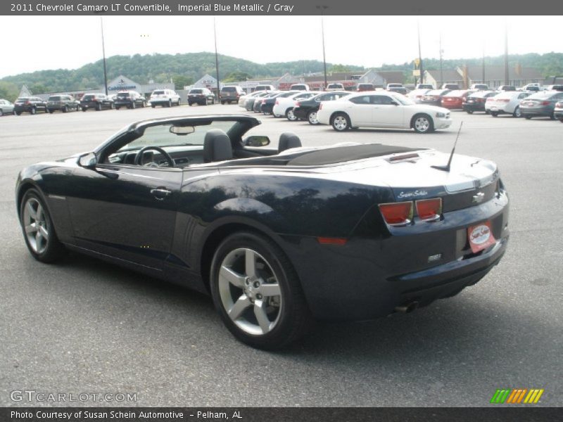 Imperial Blue Metallic / Gray 2011 Chevrolet Camaro LT Convertible