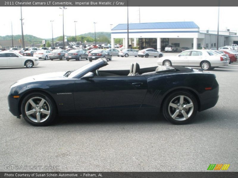 Imperial Blue Metallic / Gray 2011 Chevrolet Camaro LT Convertible