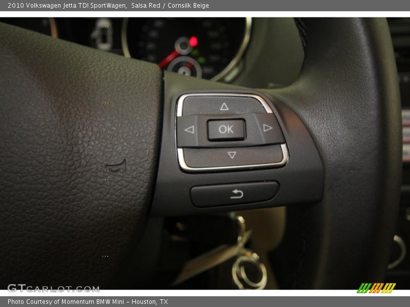 Salsa Red / Cornsilk Beige 2010 Volkswagen Jetta TDI SportWagen