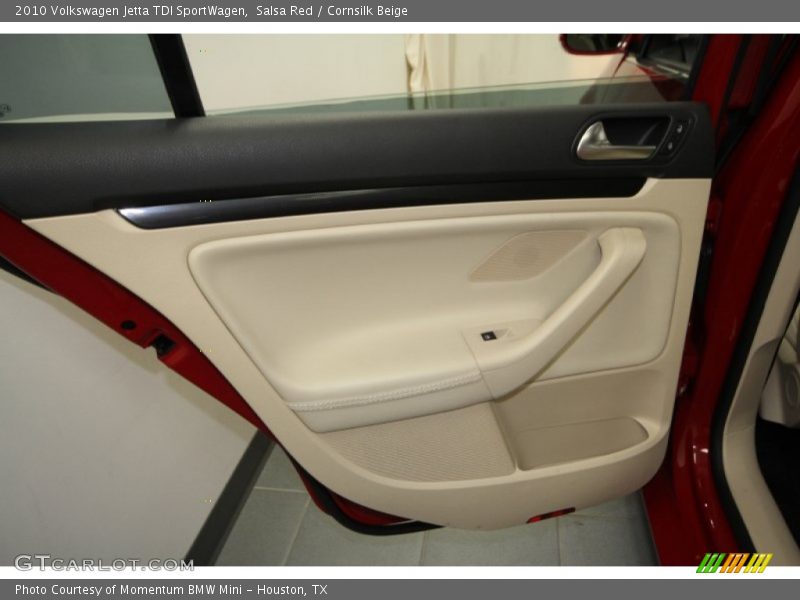 Salsa Red / Cornsilk Beige 2010 Volkswagen Jetta TDI SportWagen