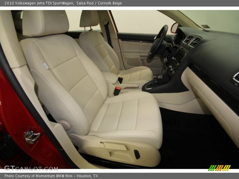 Salsa Red / Cornsilk Beige 2010 Volkswagen Jetta TDI SportWagen