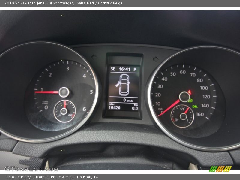 Salsa Red / Cornsilk Beige 2010 Volkswagen Jetta TDI SportWagen