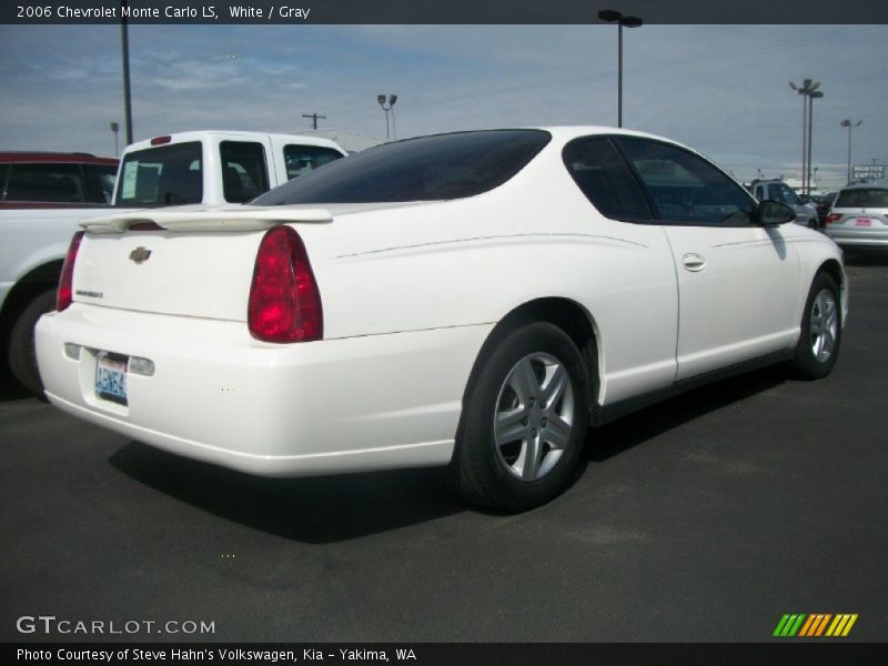 White / Gray 2006 Chevrolet Monte Carlo LS