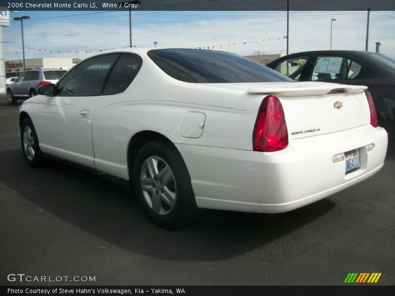 White / Gray 2006 Chevrolet Monte Carlo LS