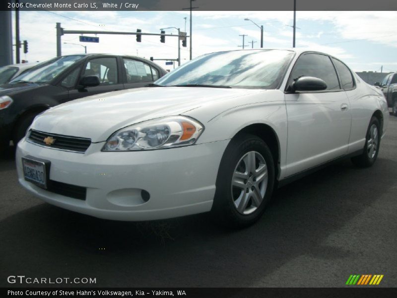 White / Gray 2006 Chevrolet Monte Carlo LS