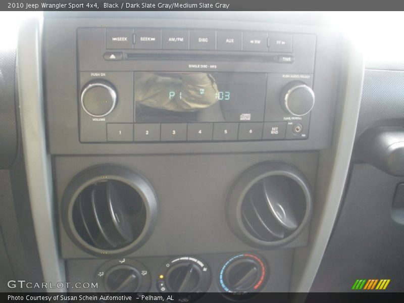 Black / Dark Slate Gray/Medium Slate Gray 2010 Jeep Wrangler Sport 4x4