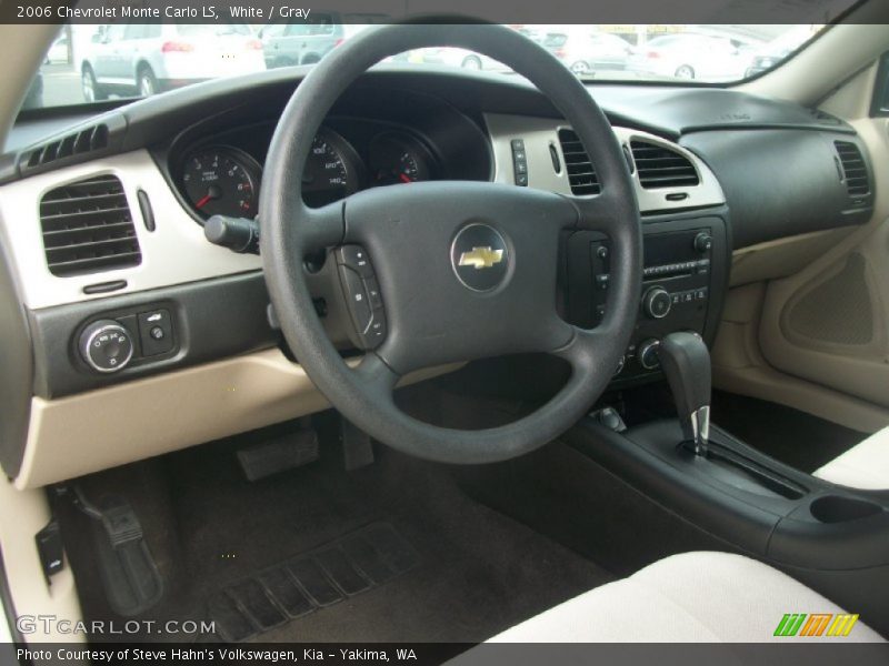 White / Gray 2006 Chevrolet Monte Carlo LS