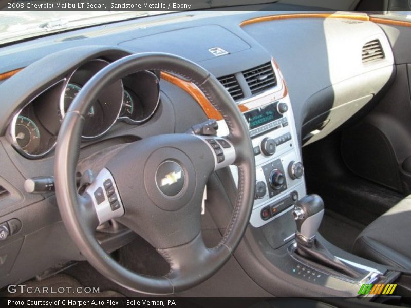 Sandstone Metallic / Ebony 2008 Chevrolet Malibu LT Sedan