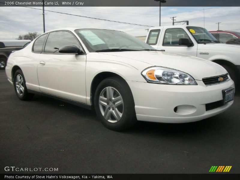 White / Gray 2006 Chevrolet Monte Carlo LS
