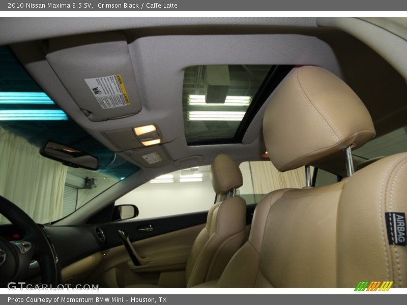 Crimson Black / Caffe Latte 2010 Nissan Maxima 3.5 SV