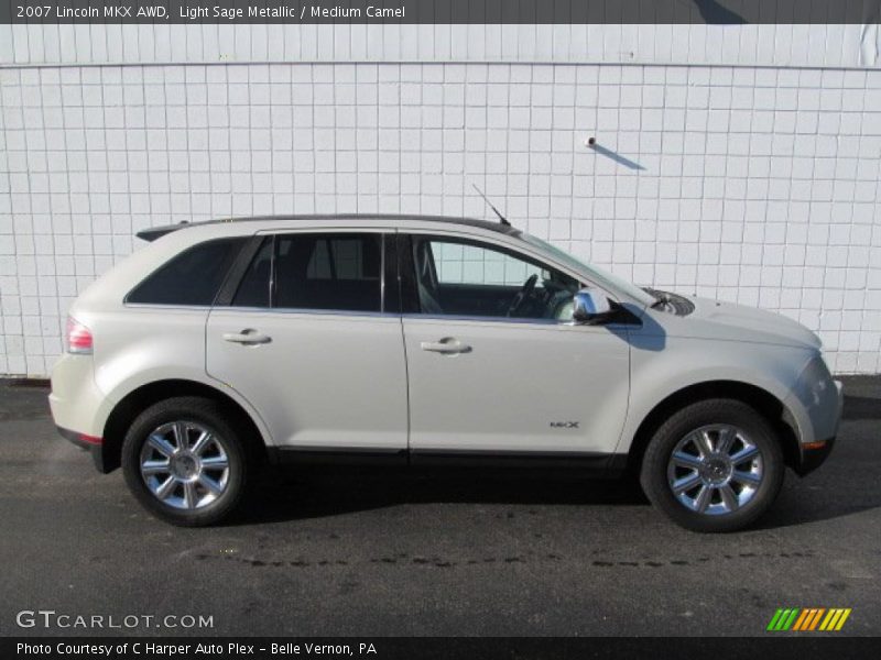 Light Sage Metallic / Medium Camel 2007 Lincoln MKX AWD