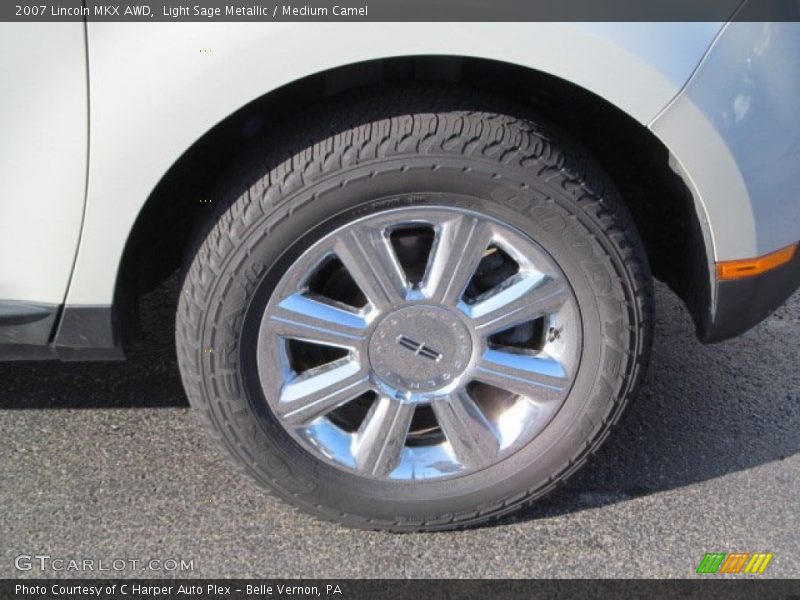 Light Sage Metallic / Medium Camel 2007 Lincoln MKX AWD