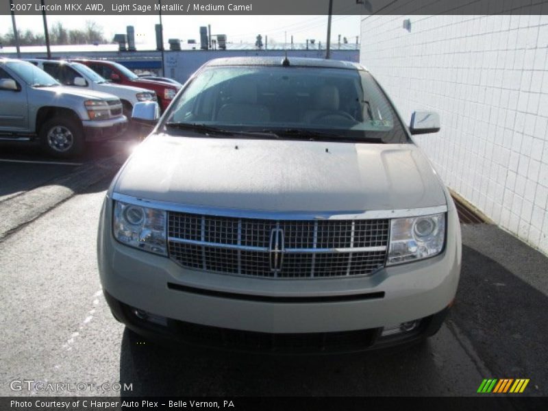 Light Sage Metallic / Medium Camel 2007 Lincoln MKX AWD
