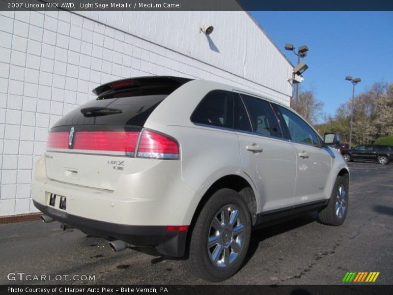 Light Sage Metallic / Medium Camel 2007 Lincoln MKX AWD