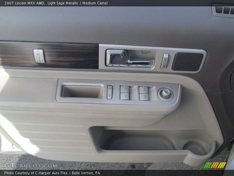 Light Sage Metallic / Medium Camel 2007 Lincoln MKX AWD