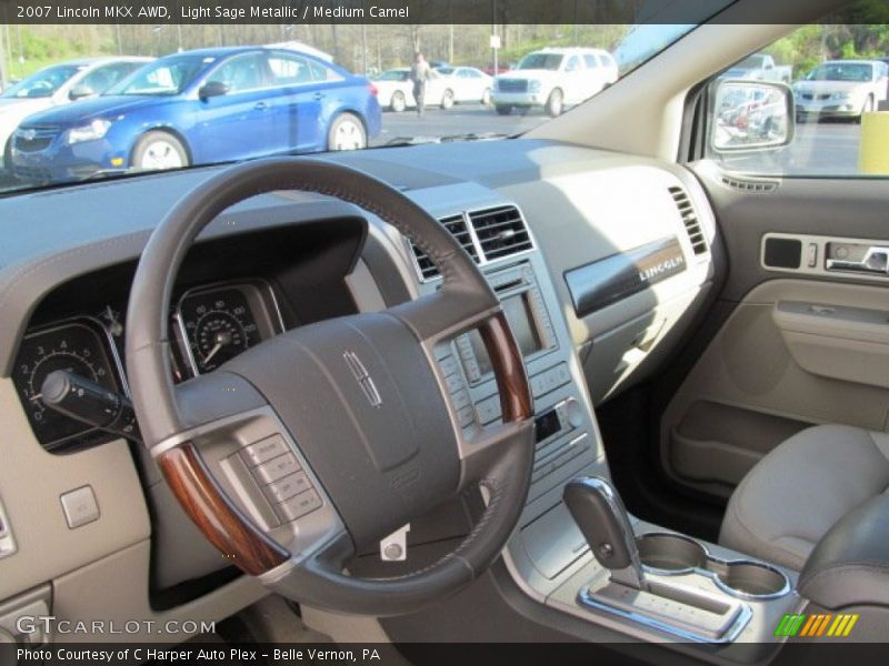Light Sage Metallic / Medium Camel 2007 Lincoln MKX AWD